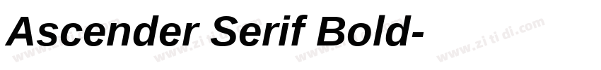 Ascender Serif Bold字体转换 Ascender Serif Bold字体转换